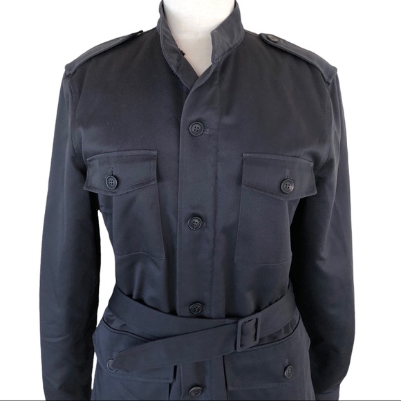 A.P.C. Field Military Sherpa Lined Belted Grey Jacket - Picture 3 of 10